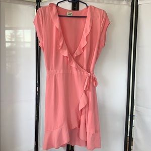 Short fun pink wrap around Sunday Best dress!